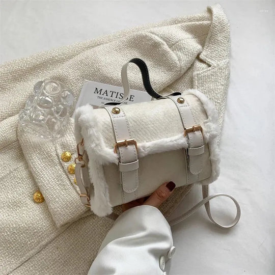 Fluffy Winter Shoulder Bag