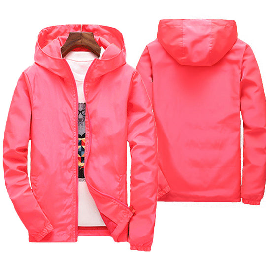 windproof hooded jacket