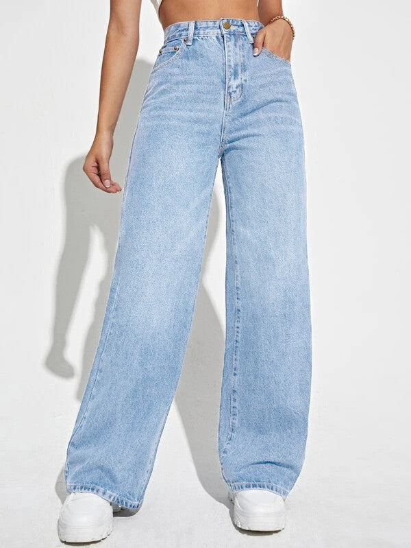 High Waist Loose Jeans