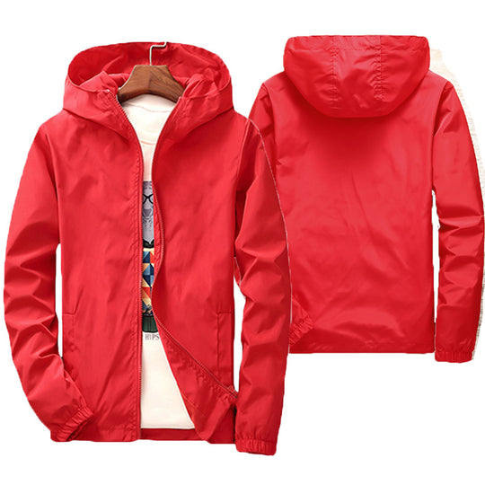 windproof hooded jacket