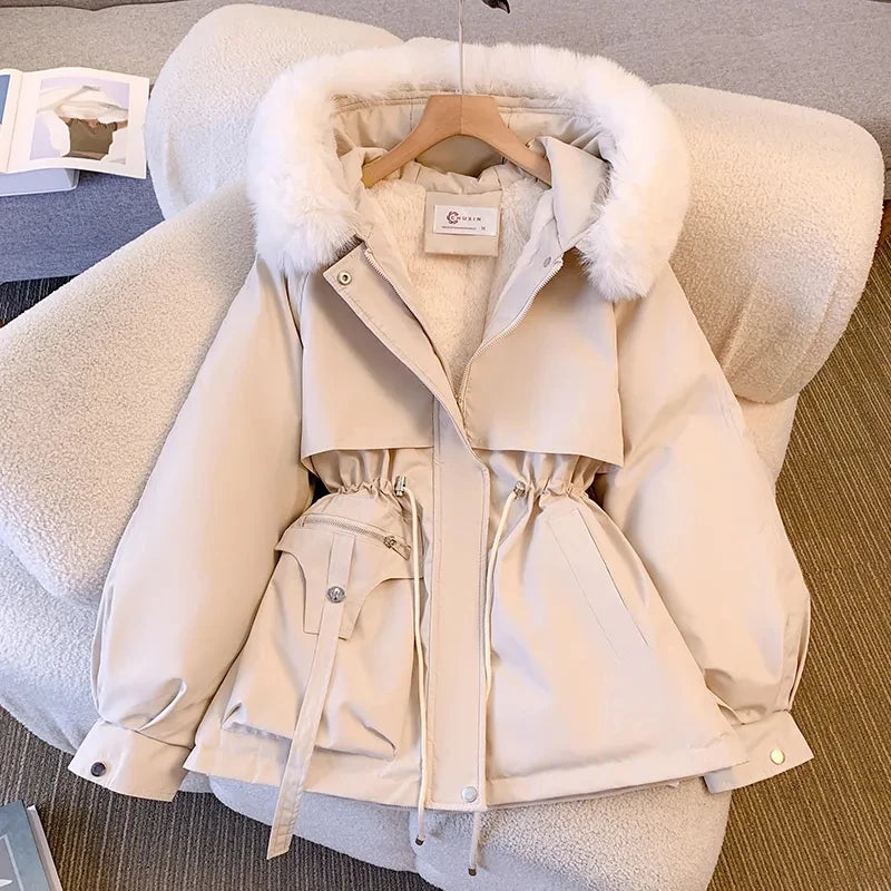 Fur Collar Hooded Parka