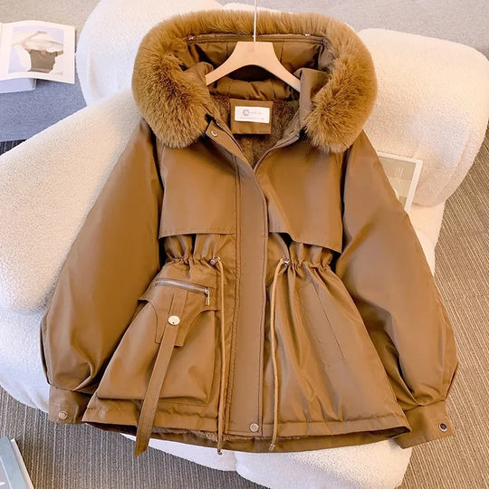 Fur Collar Hooded Parka