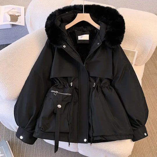 Fur Collar Hooded Parka