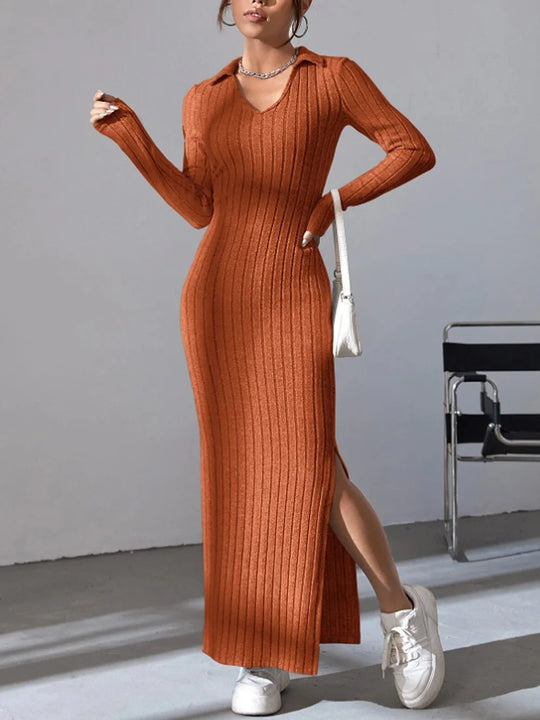 Ribbed Long Dress