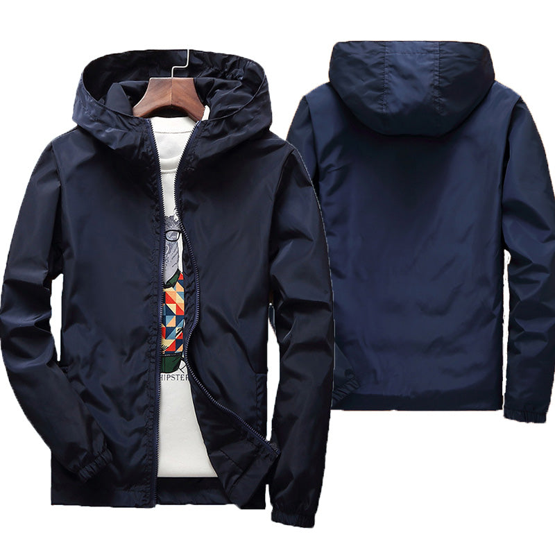 windproof hooded jacket