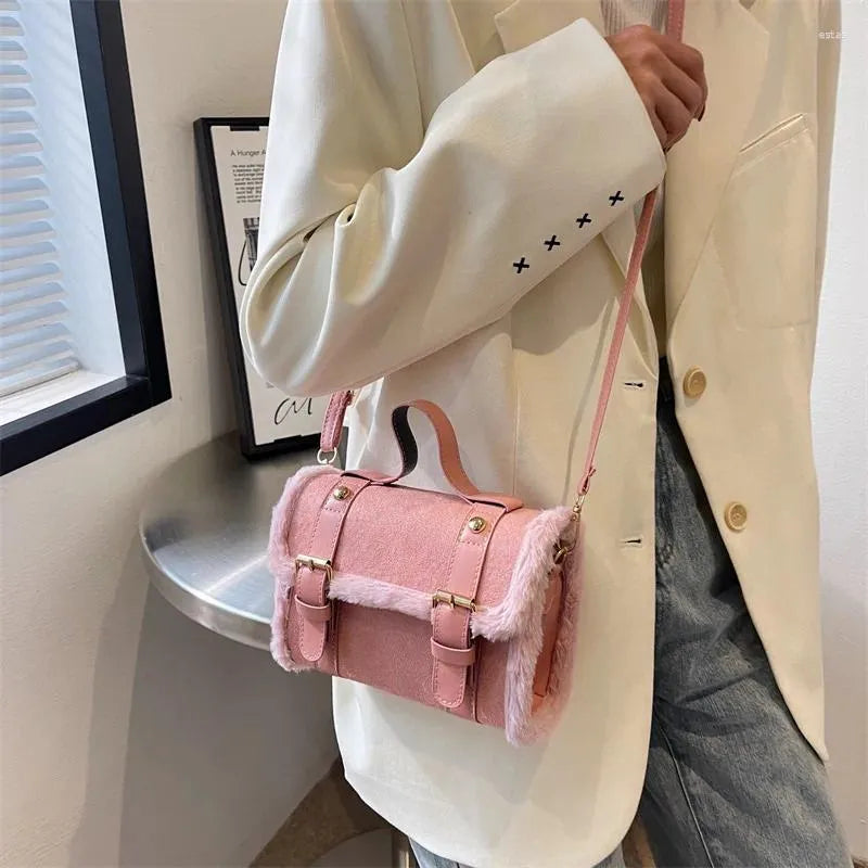 Fluffy Winter Shoulder Bag